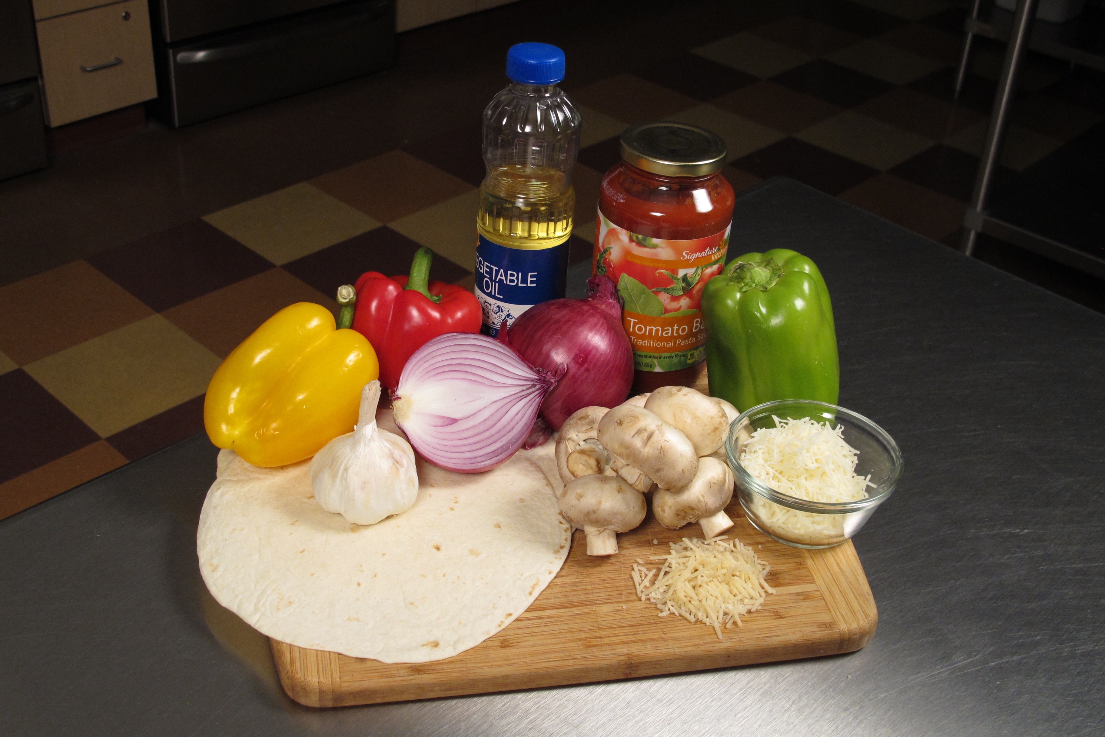 Assemble ingredients and pre-heat oven to 400°F.